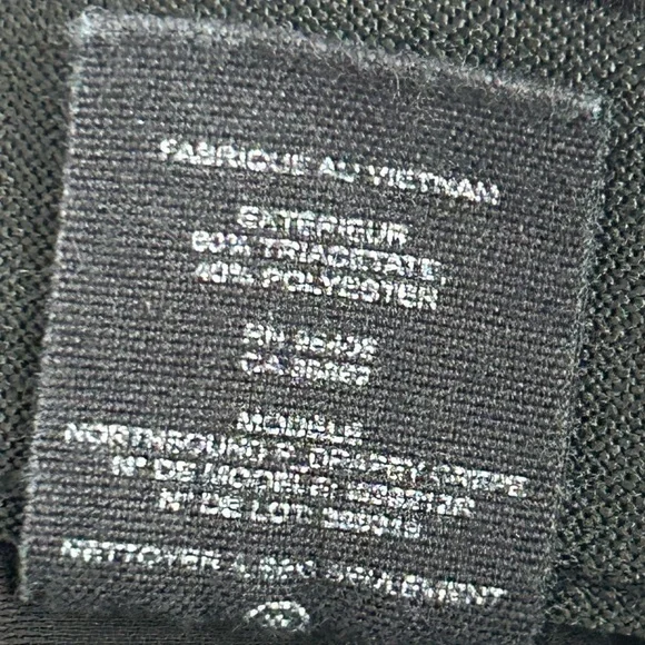 Theory Northsound Crepe Drapey Black High Rise Pull On Lightweight Pants Size 2 - Picture 5 of 7